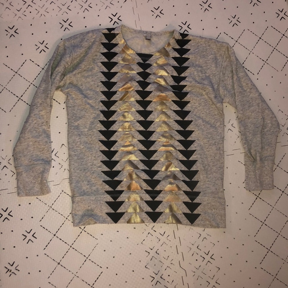 J Crew triangle sweatshirt